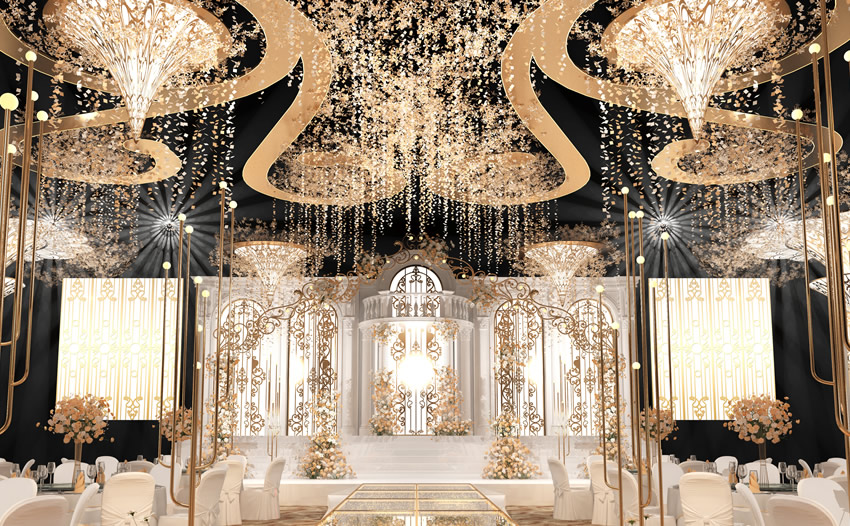 源汇花木兰喜事汇金色大厅效果展示